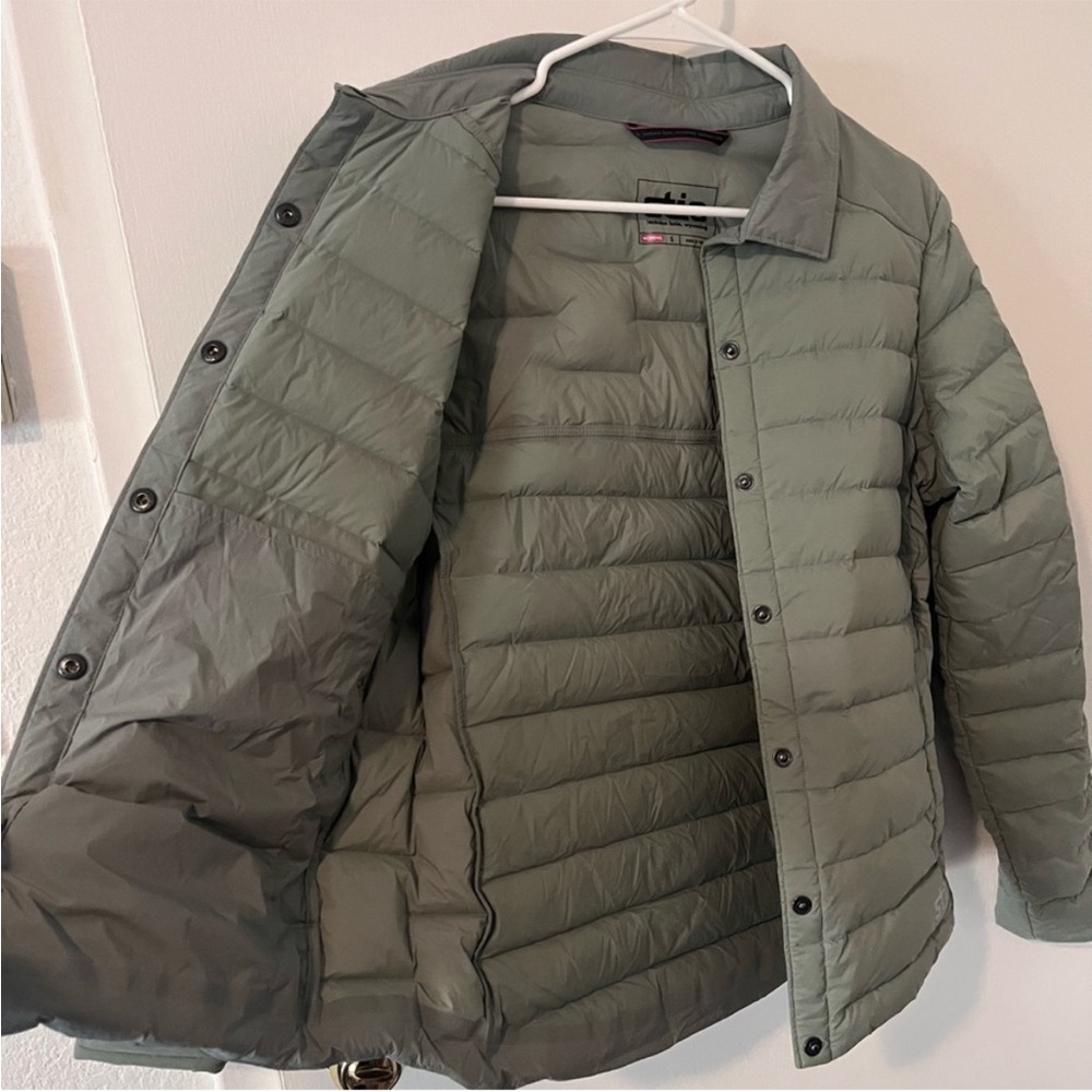 Stio Skillet Snap Insulated Stretch Down Jacket in Sage Green - Picture 3 of 12